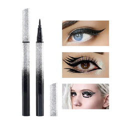 New Waterproof Long Lasting Black Eyeliner Pen 5D Smooth Liquid Eyeliner Pencil Soft Brush Head Eye Cosmetics Makeup Tools