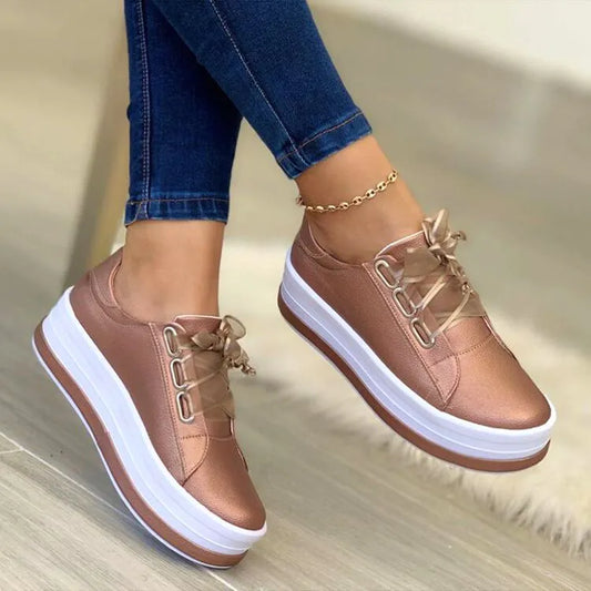 Plus Size Women's Sneaker 2023 Outdoor Breathable Casual Shoes New Platform Casual Shoes