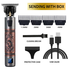 Professional Electric Hair Clipper with LCD Display
