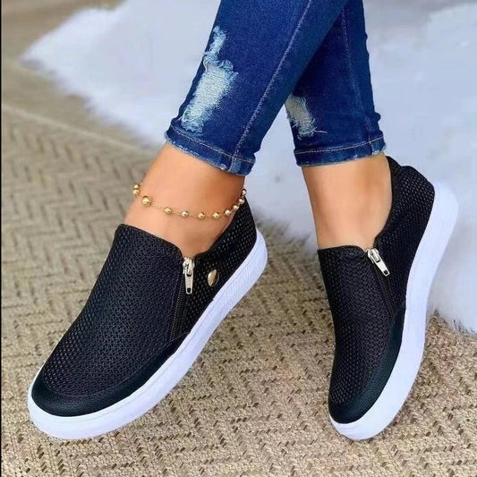 Women's Breathable Mesh Lace-up Casual Shoes