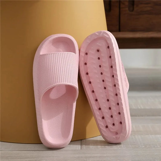 Cloud Foam Pillow Shower Slippers Slides Women Men Summer Home Platform Anti-slip Comfortable Fashion