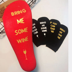 Unisex English Letter Socks IF YOU CAN READ THIS Hot Stamping Socks Combed Cotton Socks