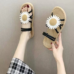 Fashionable PVC French Style Flat Slippers for Women