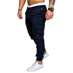 Multi-pocket workwear casual outdoor fitness woven pants