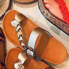 2023 Cork Toe Clip Slippers Women Summer Fashion Cool Drag Couple Beach Shoes Sandals Parent-child Flat Large Size