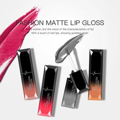 Waterproof Nude Matte Velvet Glossy Lip Gloss Lipstick Lip Balm Sexy Red Lip Tint 21 Colors Women Fashion Makeup