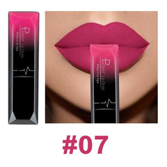 Waterproof Nude Matte Velvet Glossy Lip Gloss Lipstick Lip Balm Sexy Red Lip Tint 21 Colors Women Fashion Makeup
