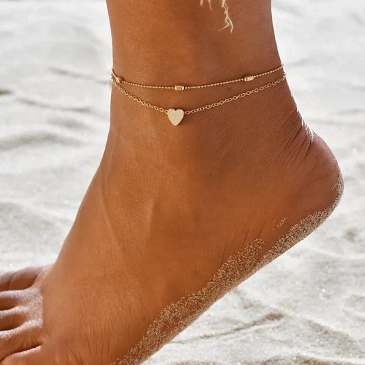 Fashionable Metal Chain Bracelet & Anklet