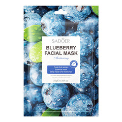 SADOER Fruit Mask Coffee Blueberry Nourishing And Moisturizing Sheet Mask