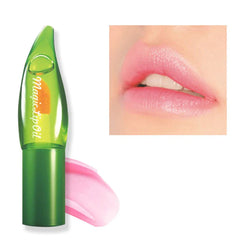 3g Aloe Vera Lip Balm Long-Lasting Lipstick Long Lasting Moisturizing Lipstick Anti Aging Lip Makeup Cosmetic