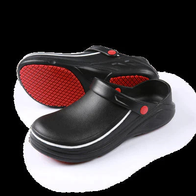 Crazynekos Non Slip Shoes For Men - Oil Water Resistant Chef Nursing Doctors Shoes Suitable For Kitchen Restaurant Garden Hospital Slip Resistant Safety Work Shoes