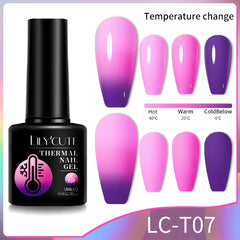 Thermal Gel Nail Polish, Color Changing Effect, Gel Varnishes, Manicure, Long Lasting, Nails Art, UV Gel, Resin, Net weight, 20g, Number of Pieces, One Unit, Quantity, 1 bottle, Gel Polish, Volume, 8 ml