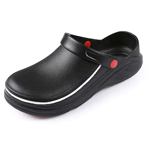 Crazynekos Non Slip Shoes For Men - Oil Water Resistant Chef Nursing Doctors Shoes Suitable For Kitchen Restaurant Garden Hospital Slip Resistant Safety Work Shoes