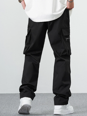 Men's Loose Multi-pocket Straight Casual Japanese Style Work Trousers