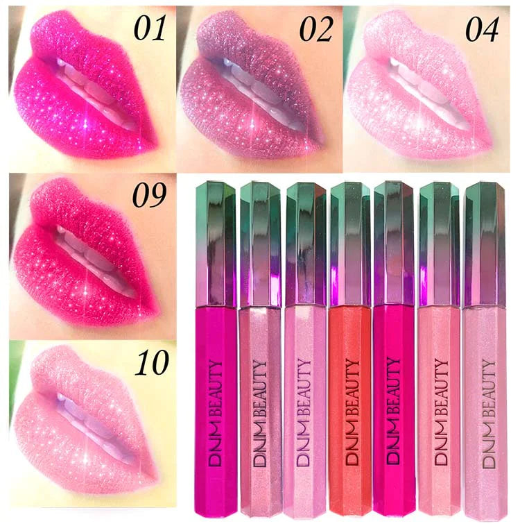 DNM Diamond Chameleon Metallic Pearlescent Lip Gloss Lipstick