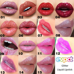 Evpct Diamond Illusion Lipgloss-Lippenstift mit glänzendem, mattem bis metallischem Glanz 