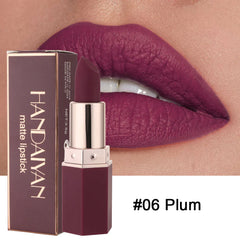 6 Colors Matte Waterproof Velvet Lipstick Red Brown Pigments Makeup Long Lasting Professional Lipstick