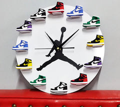 3D Wall Clock Creative Basketball Shoes Wall Clocks Living Room Decoration 30cm Wall Clock Modern Design Home Decor Wall Clock
