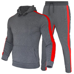 Men's Cotton Blend Long Sleeve Sweatshirt and Jogger Sweatpants Set