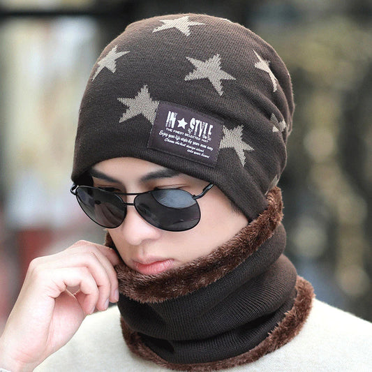 New Five-pointed star knitted hats Men winter beanie caps women skullies beanies cap men casual warm hat Cycling cold caps gorra