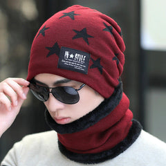New Five-pointed star knitted hats Men winter beanie caps women skullies beanies cap men casual warm hat Cycling cold caps gorra