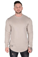 Men's Long-Sleeved Round Neck Sports Sweater
