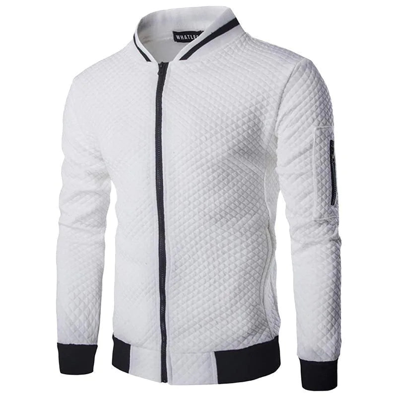 Quality Luxurious Stand Collar Jacket Men's Coat