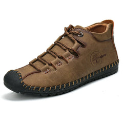 Mid-top Martin Boots Men's Handmade Men's Boots Plus Size Outdoor Lace-up Leather Boots