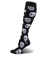 Sport Socks Halloween Skull Horror Compression Sock Sport Knee High Men Women Chaussette De Compression Medias De Compresion