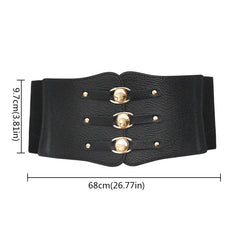 Ladies Fashion Vintage Tunic Elastic Wide Girdle Dress Shirt Decoration Belts for Women Luxury Designer Brand Corset Belt