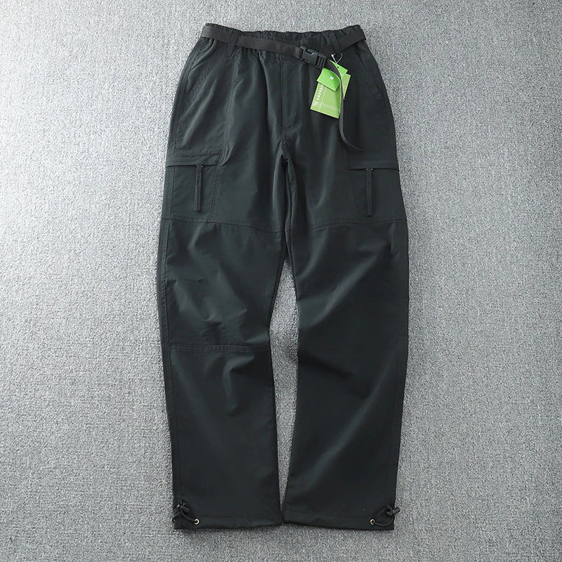 Men's Large Size Straight Fit Loose Sport Multi-pocket Cargo Trousers