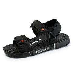 Young Men Flat Velcro Hollow Casual Open Toe Summer Beach Anti-slip All-fitting Sandals