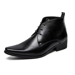 Mid-top Short Men's Pointed Shoes