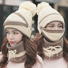 Women's Winter Weather Warm Wool Cap Hat