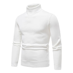 Solid Color Turtleneck Sweater Casual Knitted Bottoming Men's Pullover