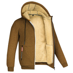 Men's Fleece Hoodie Sherpa Jacket