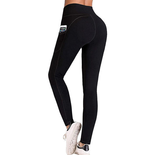 High Waist Yoga Pants with Pockets, Tummy Control, Workout Pants for Women 4 Way Stretch Yoga Leggings with Pockets