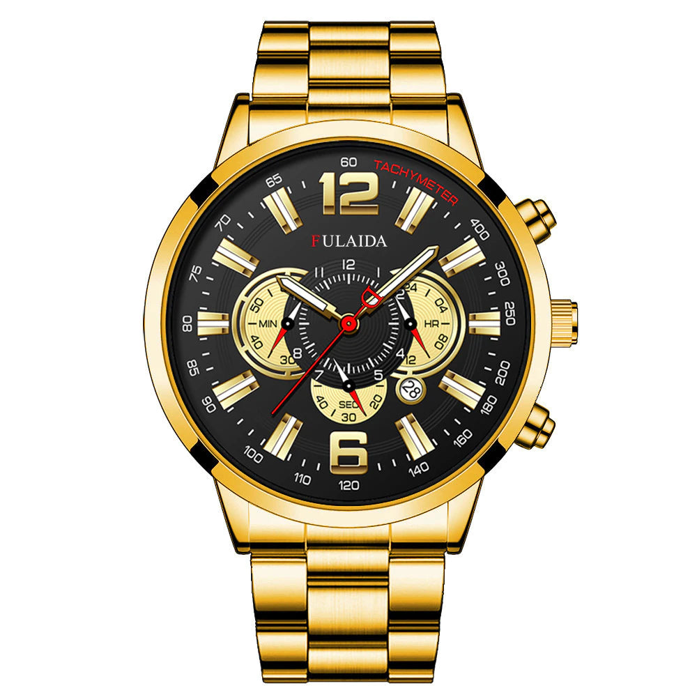 Fashion Clock Dial Men Calendar Wrist Watch Men Student Luminous
