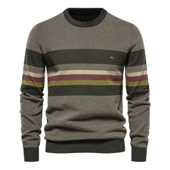 Men's Retro Striped Knitted Sweater