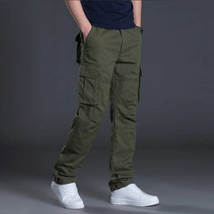 Casual Pants Men's Cargo Pants Loose Straight Trousers