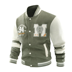 Men's High Quality Cotton Knitted Corduroy Baseball Jacket