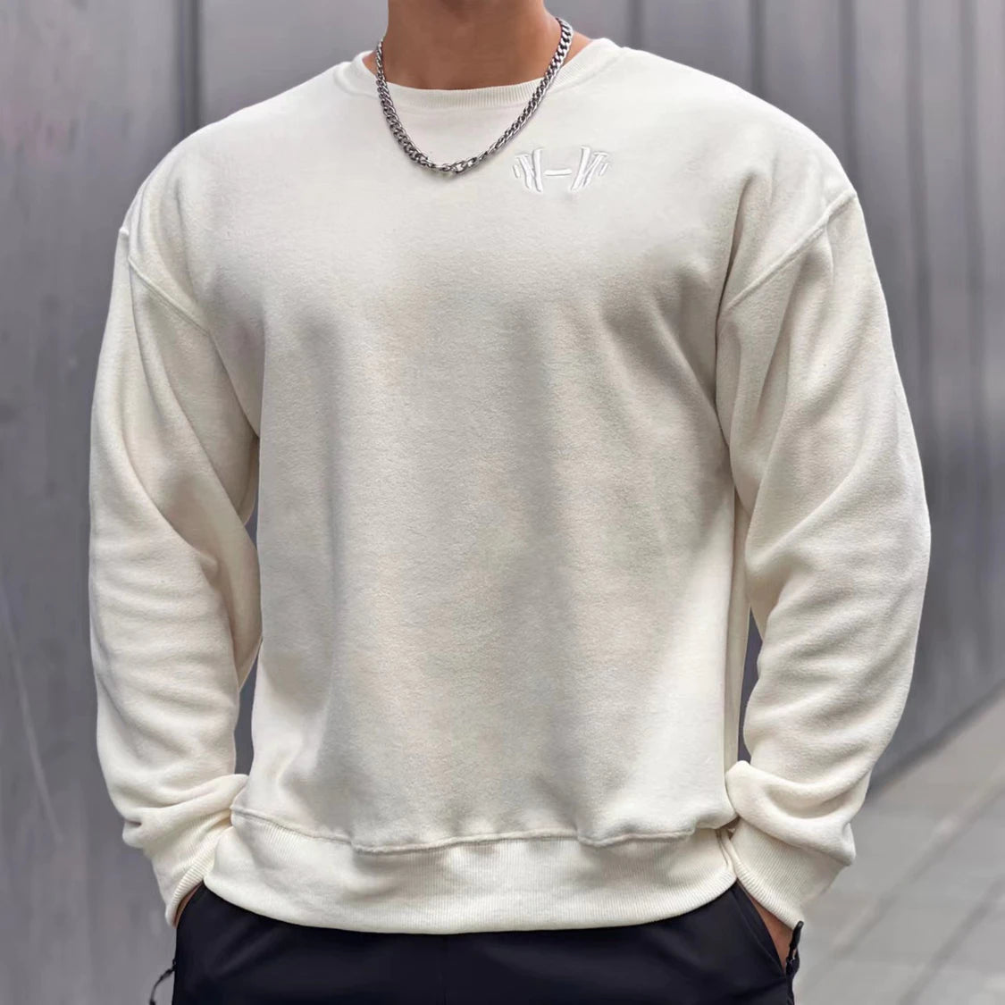 Men's Plush Corduroy Sweatshirt