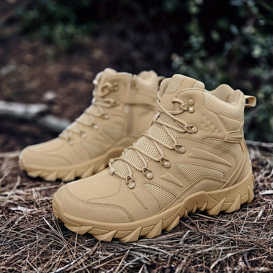 Durable and Slip-Resistant Men's Tactical Boots for Outdoor Hiking and Trekking