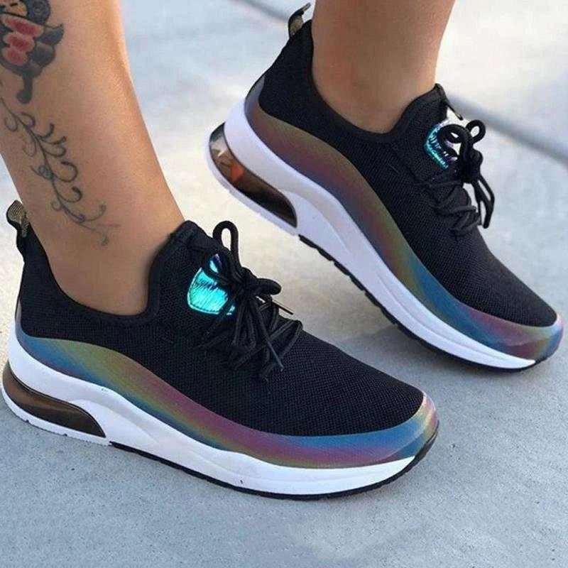 Women's Mesh Lace-up Sneakers