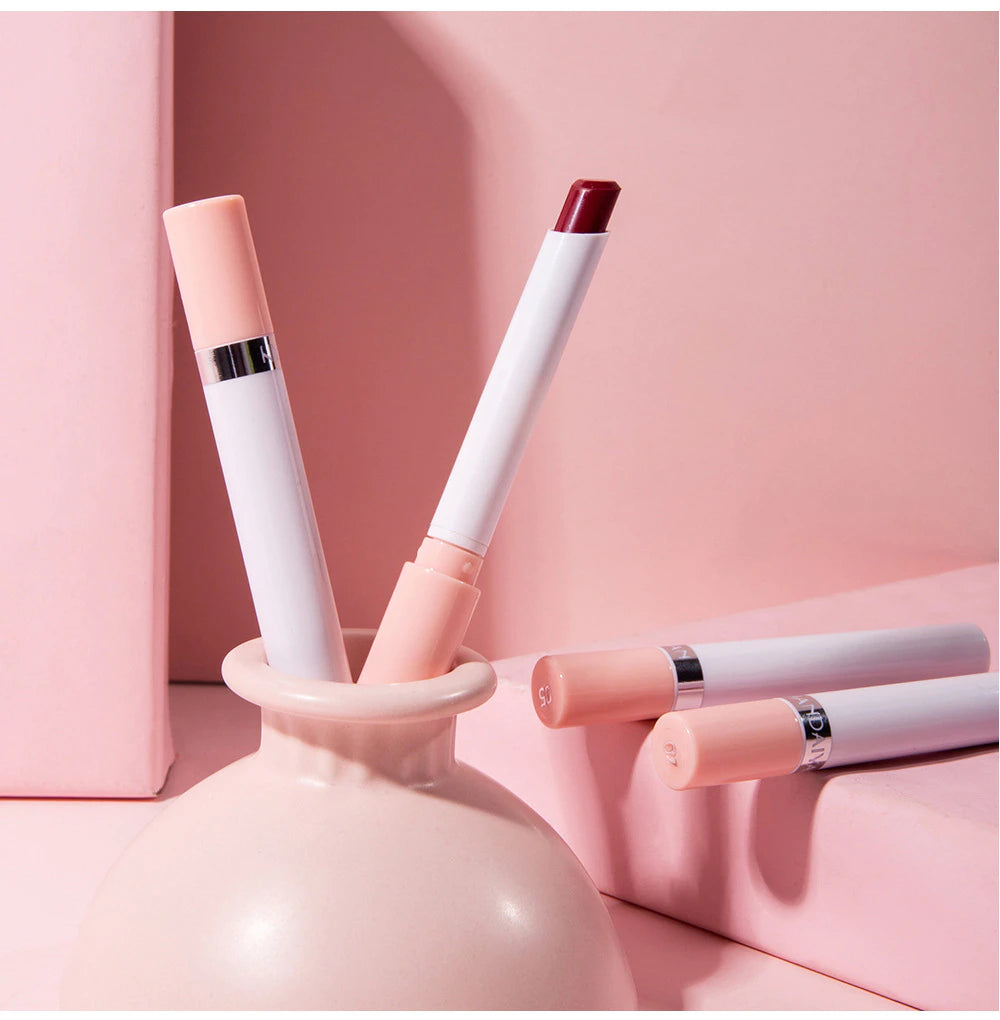 4 pezzi rossetti opachi stick per labbra sigaretta rossetti opachi antiaderenti impermeabili a lunga durata tubo di fumo trucco cosmetici di bellezza 