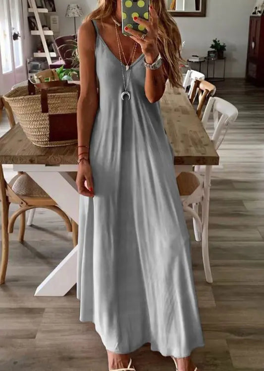 Long Skirt Loose-fit Plus Size Camisole Dress