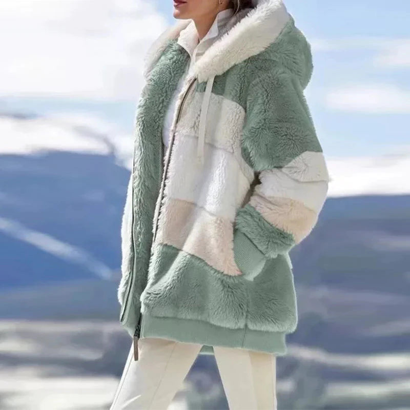 Women's Hooded Mid-length Coat