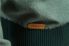 Men's Striped Stitching Sweater