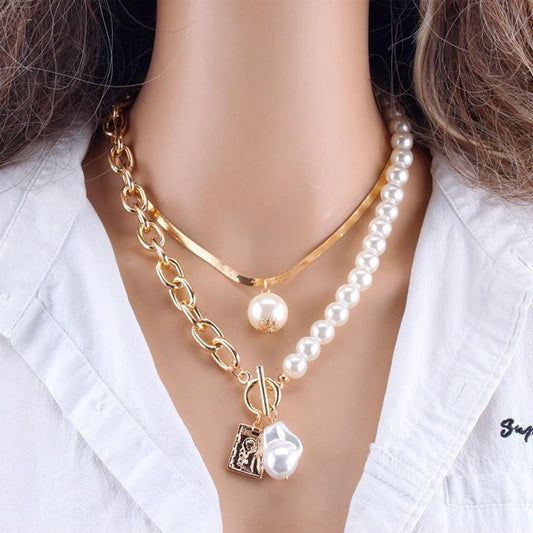 Neue Kupfer Schlangenkette Halskette Perlenkette 