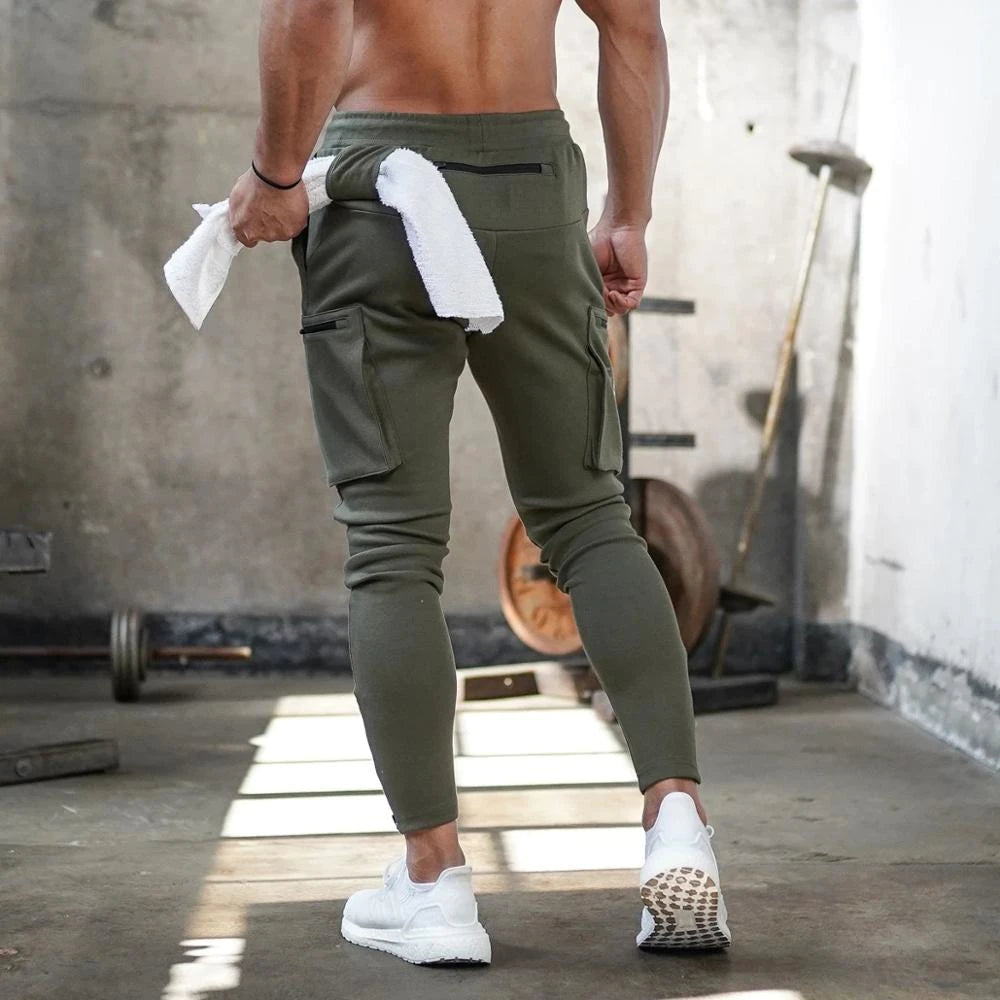 Men's Sports Fitness Camouflage Fitness Running Training Cargo Pants